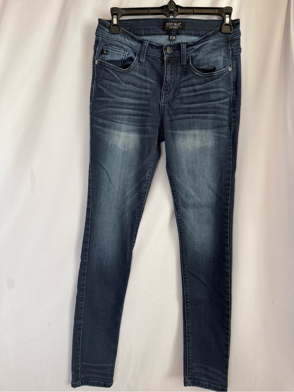 Judy Blue Mid-Rise Dark Wash Distressed Skinny Jeans Women's Size 9/29 (L)